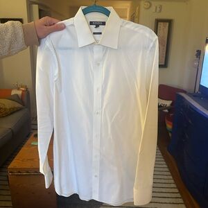 Bonobos white Tailored Slim Fit Shirt. 16/35. Italian cotton.